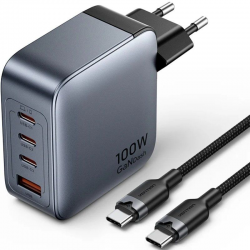 GaN Vention Wall Charger TZ-FETH0-EU/ 3xUSB Type-C/ 1xUSB/ 100W