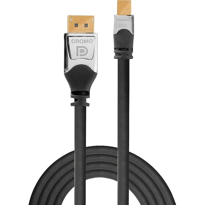 Mini displayport cromado de 1m para dp