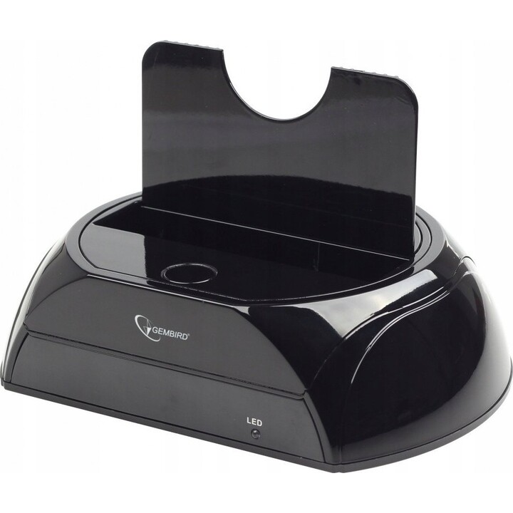 Estación de acoplamiento Gembird HD32-U3S-2 para discos duros SATA 2.5'' + 3.5'' USB 3.0 Negro