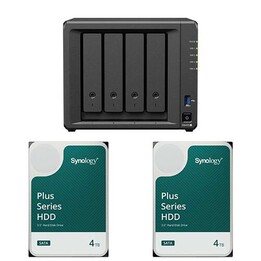 Synology DS925+ DiskStation + 8 TB 2x Synology Plus 3.5" SATA 6Gb/s Hard Disk 4 TB