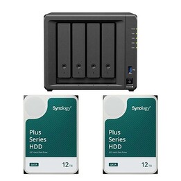 Synology DS925+ DiskStation + 24 To 2x Disque dur Synology Plus 3,5" SATA 6 Gb/s 12 To