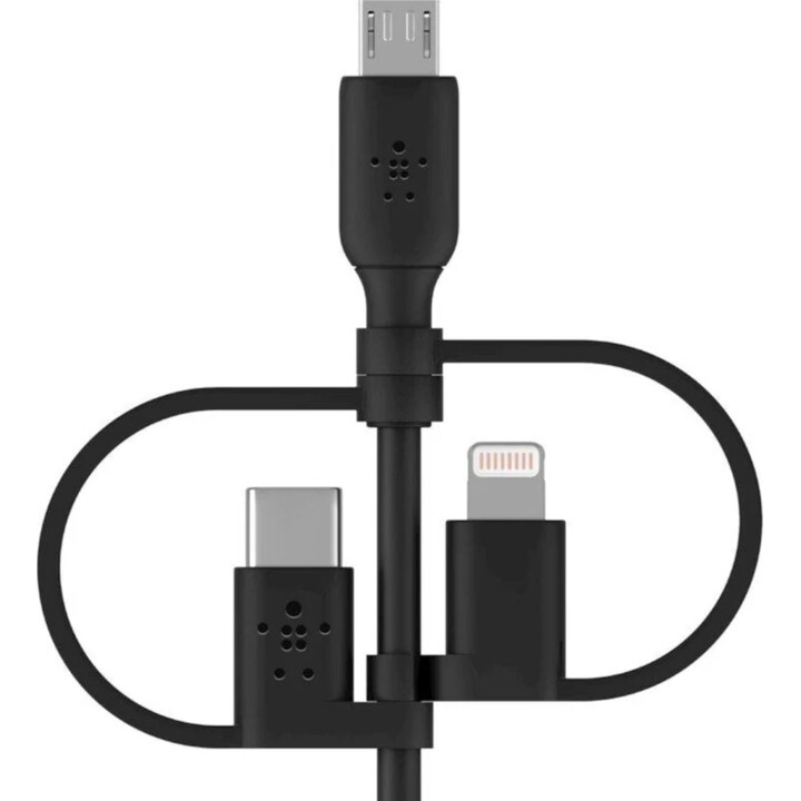 Belkin BOOST CHARGE cable USB 1 m USB A USB C/Micro-USB B/Lightning Negro