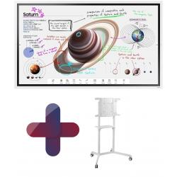 Samsung Flip Pro WM65B flipchart 165 cm 65 inch + Peerless TRVT-FLIP2 mobile trolley