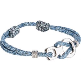 Pulsera 8b+ Kalydna - azul jaspeado/plata