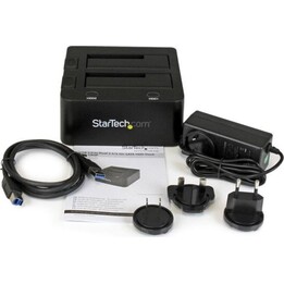 Estación de acoplamiento StarTech.com SDOCK2U33 para disco duro USB 3.2 Negro