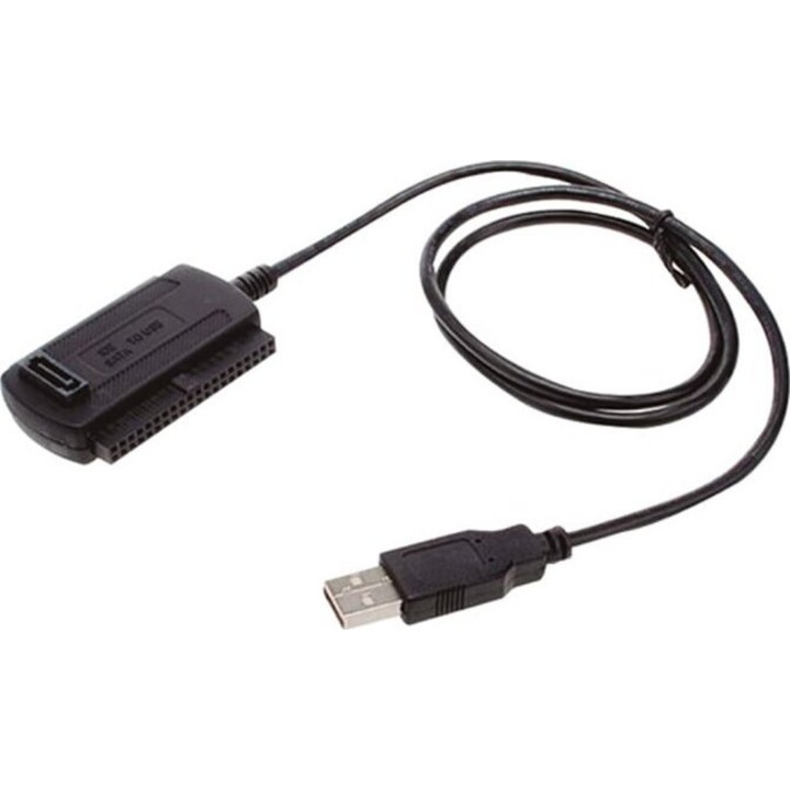 Approx APPC08 Adaptador USB 2.0 a IDE/SATA Negro