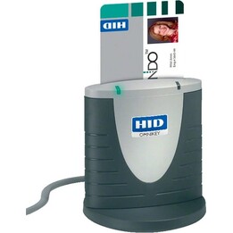 Leitor de Smart Card Omnikey USB com Chip e Identificação Cardman 3121 Cinza
