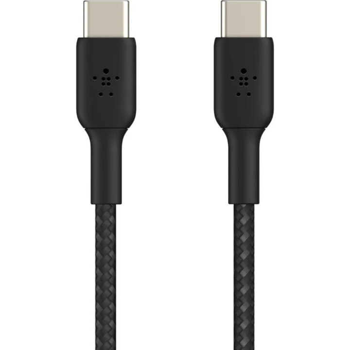 Tressé cc 2.0 1m noir