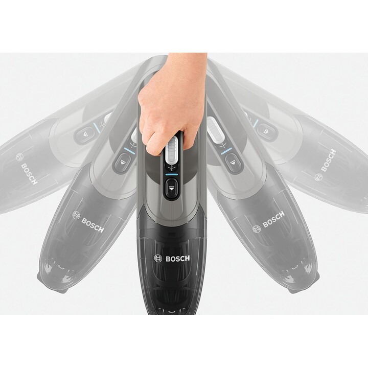 Aspirador de pó vertical e vassoura elétrica Bosch Série 2 BBHF214G 2 em 1, aspirador de pó seco sem fio, cinza