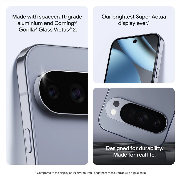 Google Pixel 10 Pro 5G, 16GB 512 GB, 6,3 pollici OLED, Gemini IA, 4970 MAH, nero ossidiana