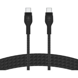 Belkin BoostCharge Pro Flex USB-C-zu-USB-C-Kabel 60W 2 m schwarz
