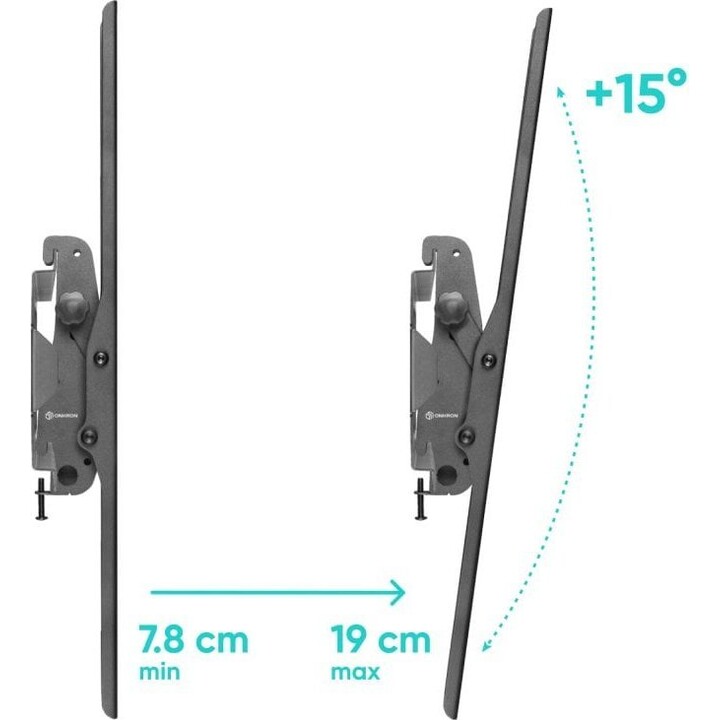 Supporto da parete per TV Onkron UT4-B 55-100"/Nero