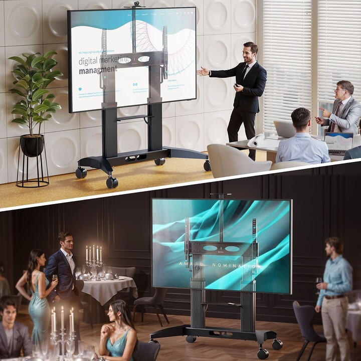 Mobiler TV-Ständer, Zubehör/70-110" Schwarz TS2821-B Onkron