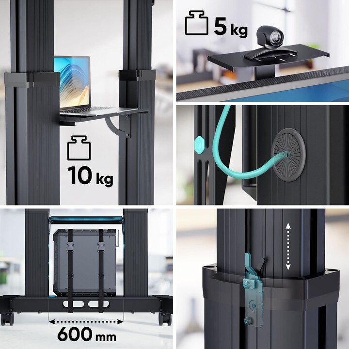 Accesorio de soporte móvil para TV/70-110" Negro TS2821-B Onkron