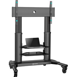 Onkron TS2771-B Mobiler TV-Ständer, Zubehör/40-80"/Schwarz