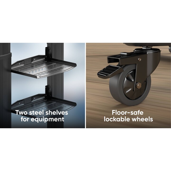 Accesorio de soporte móvil para TV Onkron TS2771-B/40-80"/Negro