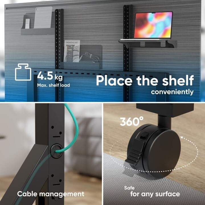 Suporte Móvel para TV/70-110" Preto TS2081-B Onkron