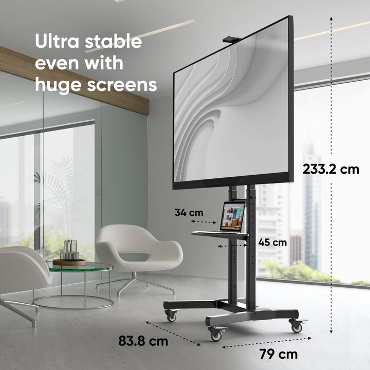 Support TV mobile (50-90"), noir, TS1891-B Onkron