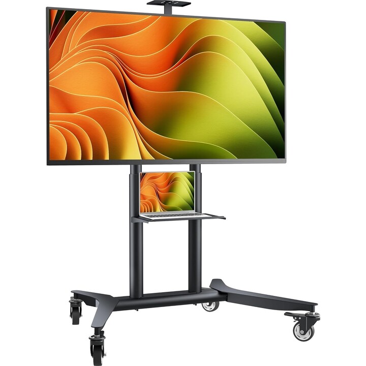 Onkron TS1871-B Mobiler TV-Ständer, Zubehör/55-90"/Schwarz