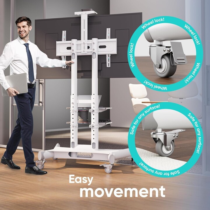 Accesorio de soporte móvil para TV/40-70"/Blanco TS1552-W Onkron