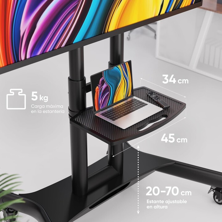 Supporto TV mobile/40-70"/Nero TS1551-B Onkron