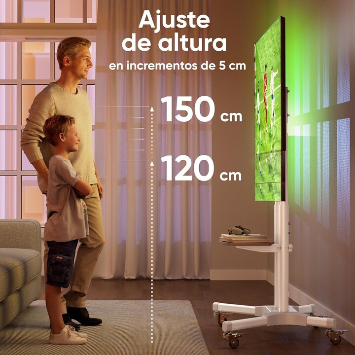 Supporto TV mobile/32-65"/Bianco Onkron TS1351-W
