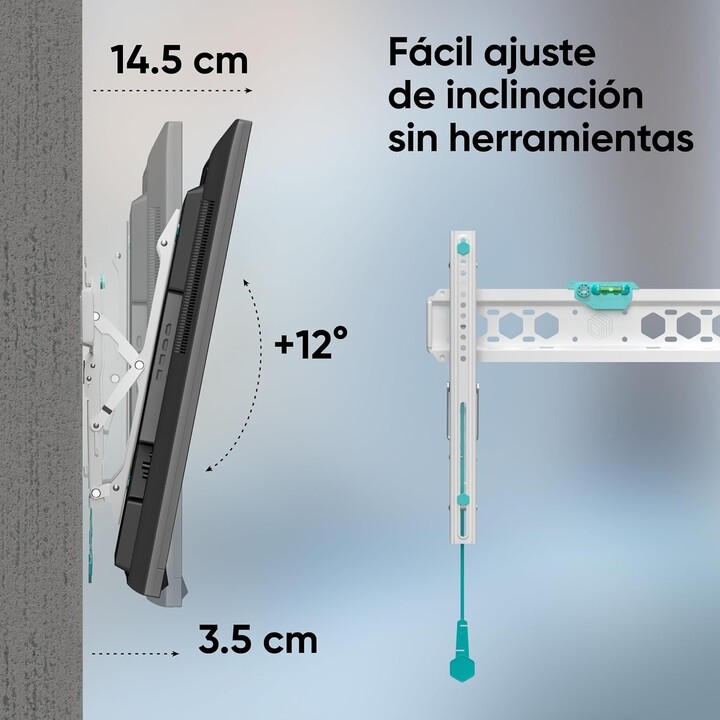Accesorio de montaje en pared para TV Onkron TM5-W /32-70"/Blanco