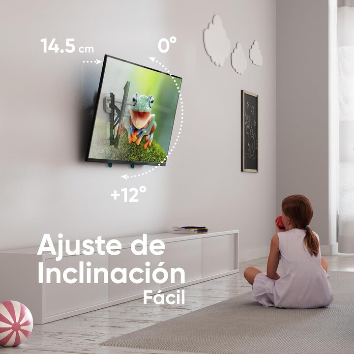 Support mural pour téléviseur Onkron TM5-BW (32-70"), noir et blanc