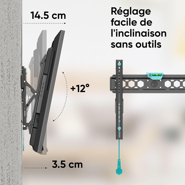 Onkron Suporte de Parede para TV TM5-B /32-70"/Preto