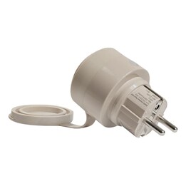 Shelly Plug & Play "Outdoor Plug S Gen3" Zwischenstecker para draußen 12A Messfunktion WLAN Matter BT