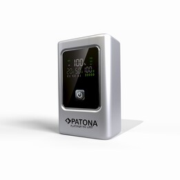 PATONA Platinum Powerbank Luxury One PD35 | 10000mAh | PD 35W | USB-C + USB-A Prata, Preto