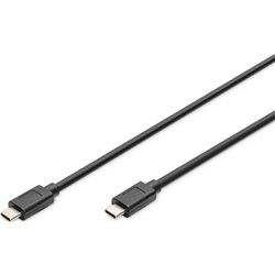 Digitus AK-300139-010-S USB-Kabel USB 3.2 Gen 2 (3.1 Gen 2) 1 m USB C Schwarz