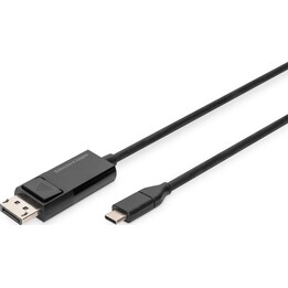 Cavo adattatore video Digitus AK-300334-020-S 2 m USB Tipo C Nero
