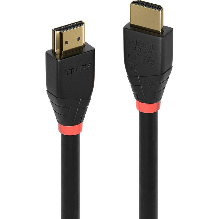 Lindy ACTIVE HDMI 4K60 CABLE câble HDMI actif 10 m noir
