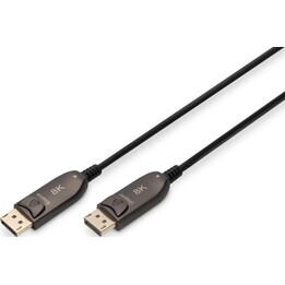 Cable de fibra óptica híbrido DisplayPort AOC, UHD 8K, 15 m, Digitus