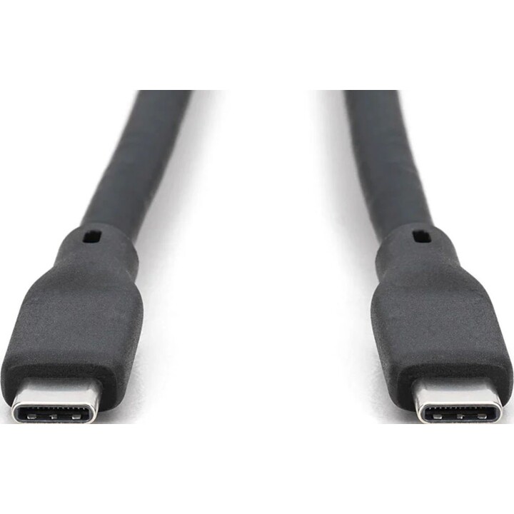 DIGITUS Cabo USB 4.0 Tipo C -C Silikon St/St 2m preto