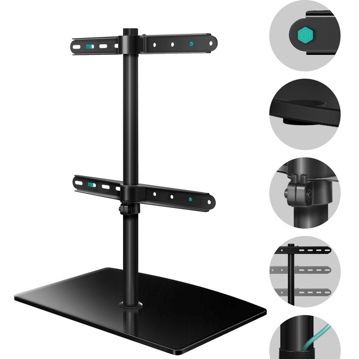 Soporte de escritorio para TV Onkron PT3-B, 32-75", color negro