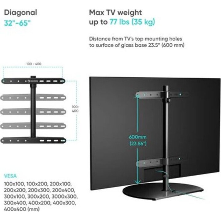 Onkron Suporte de Mesa para TV Pt2-B/32-65" Preto