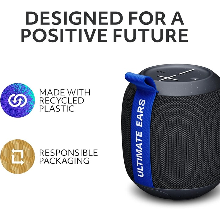 Ultimate Ears WONDERBOOM PLAY Alto-falante Bluetooth portátil à prova d'água, Alto-falante flutuante à prova de poeira com 40m,