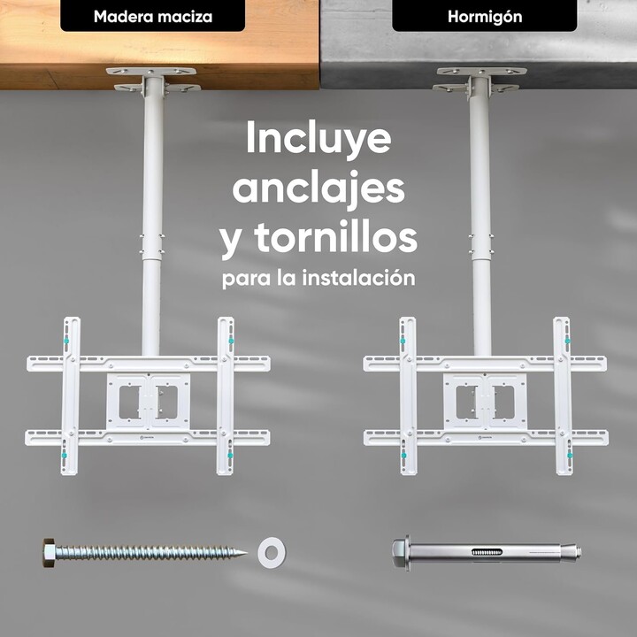 Suporte de Teto para TV /32-80" Branco N1L-W Onkron