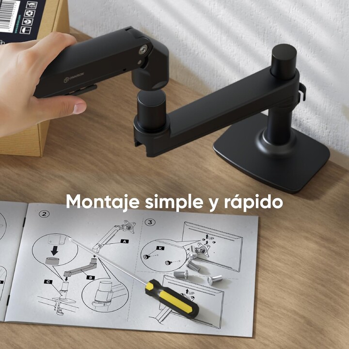 Supporto da parete per monitor con accesso/17-38" nero MS75-B Onkron