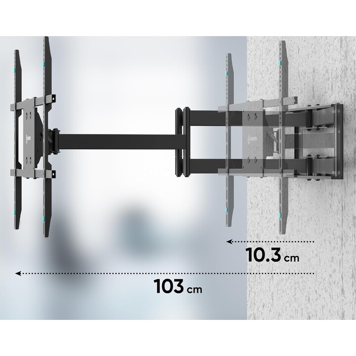 SOPORTE DE PARED PARA TELEVISOR/42-110"/NEGRO M8L-B ONKRON