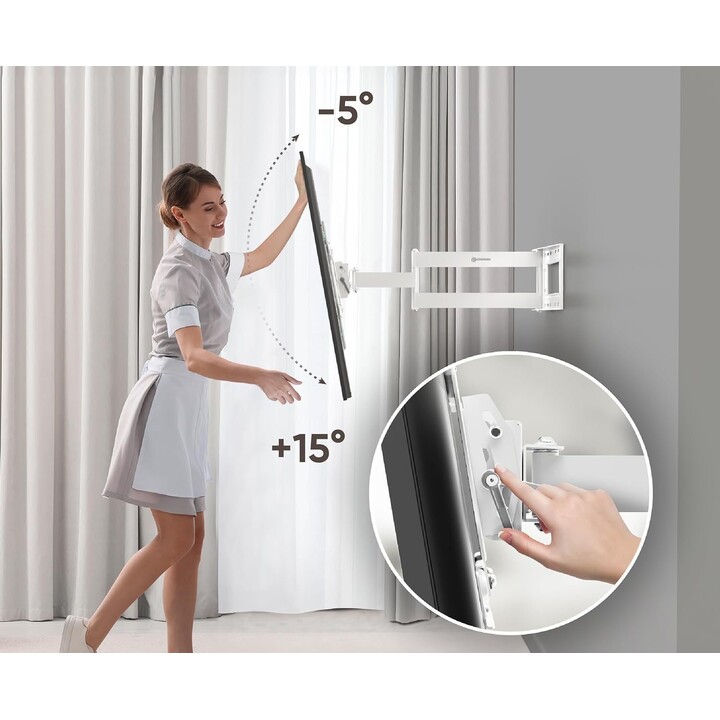 Supporto da parete per TV Onkron M7L-W/40-75"/Bianco