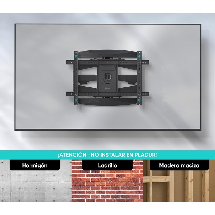 Support mural pour téléviseur Onkron M6L-B (40-75"), noir