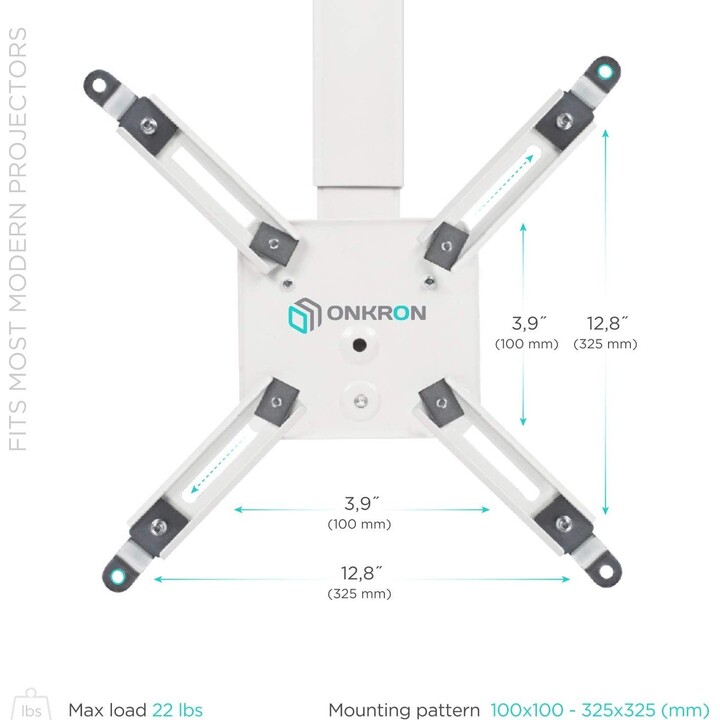Onkron Suporte para Projetor K5A-W/Branco