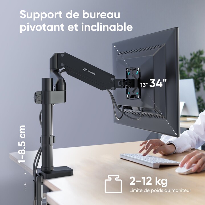 Onkron G75-B Monitor-Wandhalterung Zubehör/13-34" Schwarz