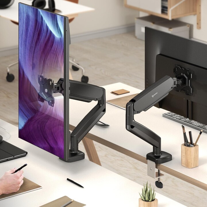 Support mural pour moniteur Onkron G50-B, accessoire 13-32", noir