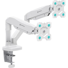 ONKRON G160-W support de bureau pour 2 moniteurs 13-32" blanc