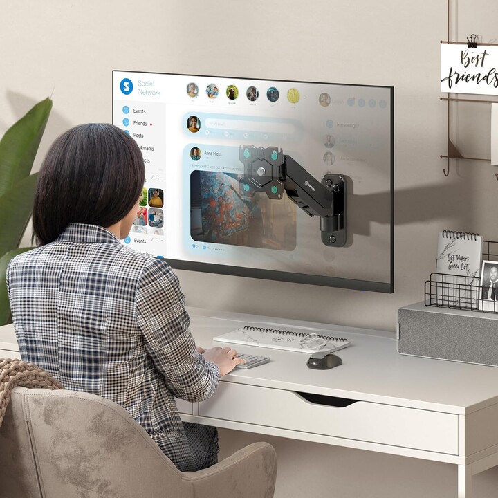 Support mural pour téléviseur Onkron G120-B (13-34 pouces) noir