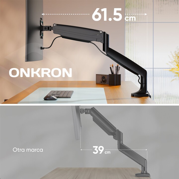 Monitor-Zubehör-Wandhalterung/13-32" Schwarz G100-B Onkron